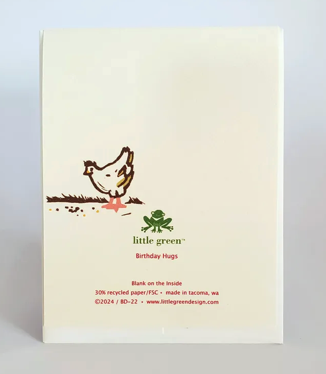 Sending Birthday Hugs Card by Little Green