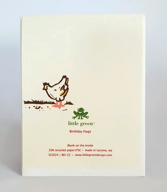 Sending Birthday Hugs Card by Little Green