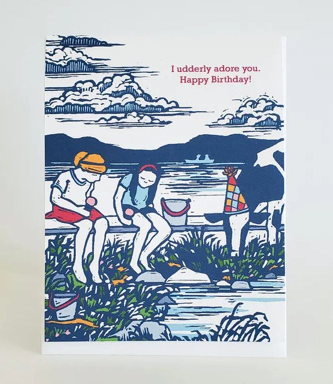 Cow Birthday Card by Little Green