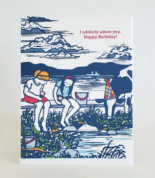 Cow Birthday Card by Little Green