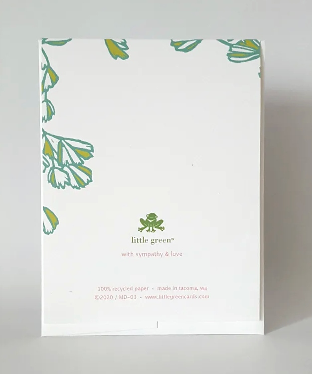 With Sympathy & Love Card by Little Green