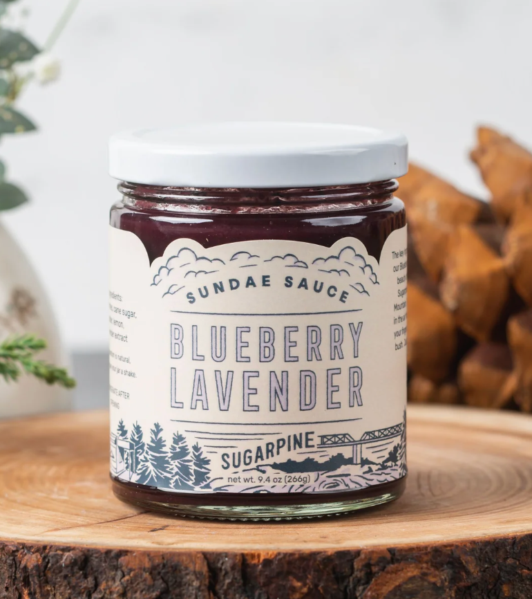 Blueberry Lavender Sundae Sauce by Sugarpine Goods