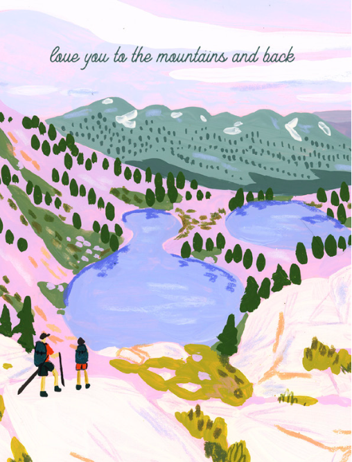 Love you to the Mountains and Back Card by Mandy Arroyo