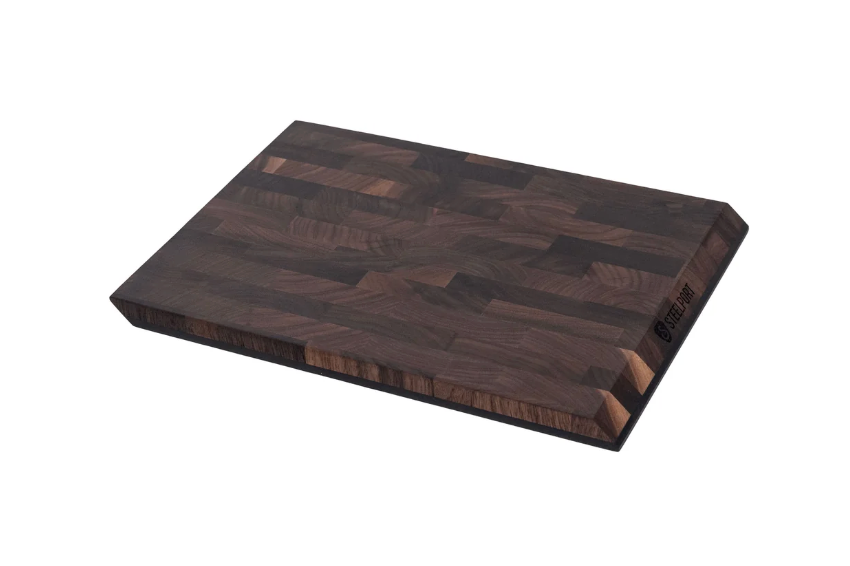 13"x9" End Grain Walnut 2-in-1 SteelCore Cutting Board by STEELPORT