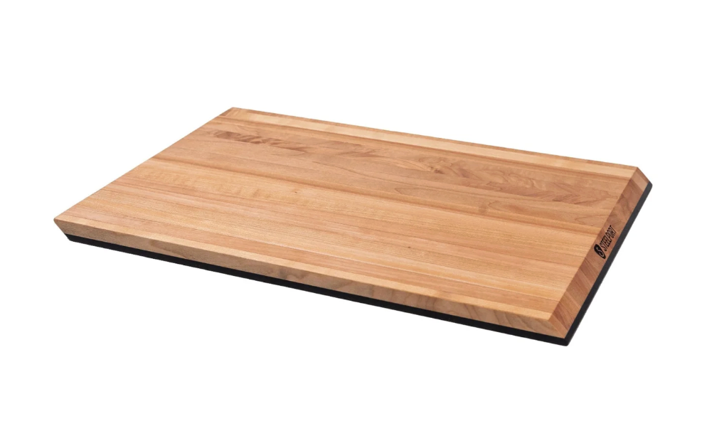 12"x18" Edge Grain Maple 2-in-1 SteelCore Cutting Board by STEELPORT