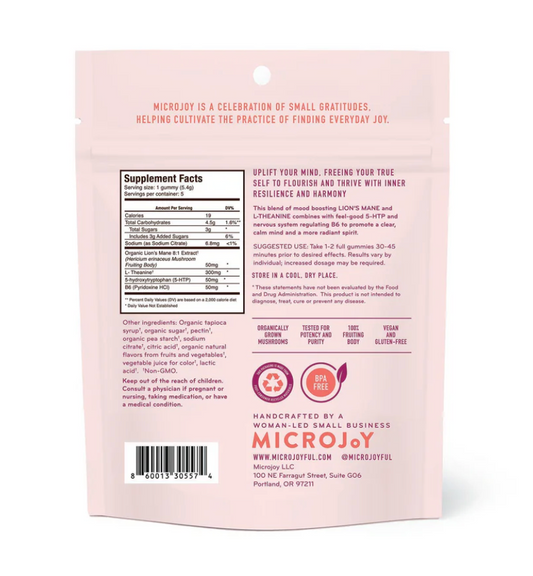 5-Piece ELEVATE Functional Mushroom Gummies by MicroJoy