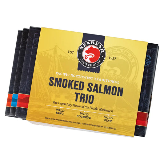Smoked Salmon Gift Box Trio by SeaBear
