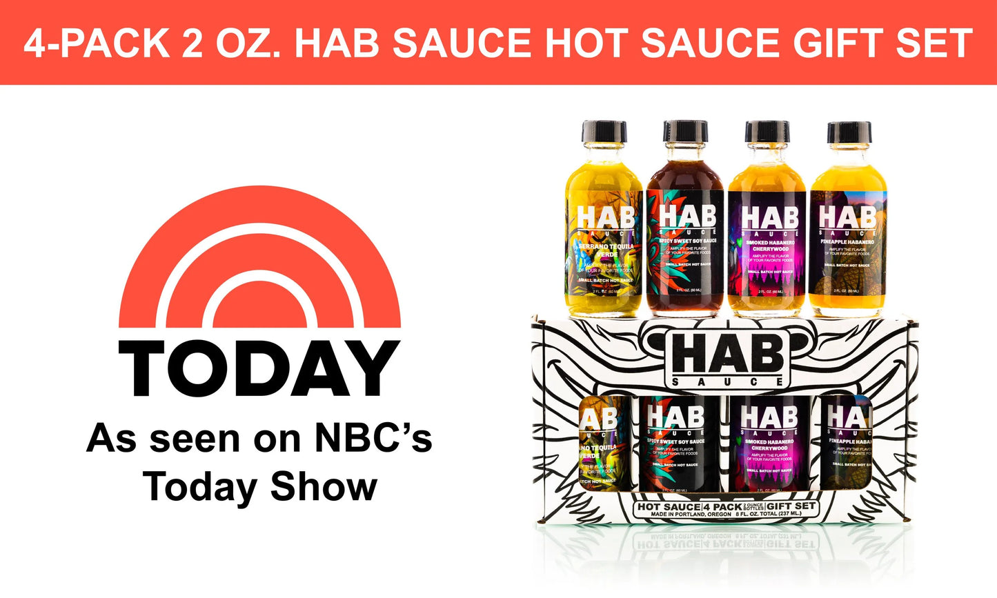 2oz Mixed 4-pack Box by HAB Sauce
