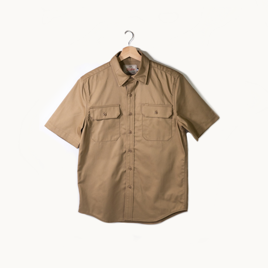 Short Sleeve Drover Shirt by Dehen 1920