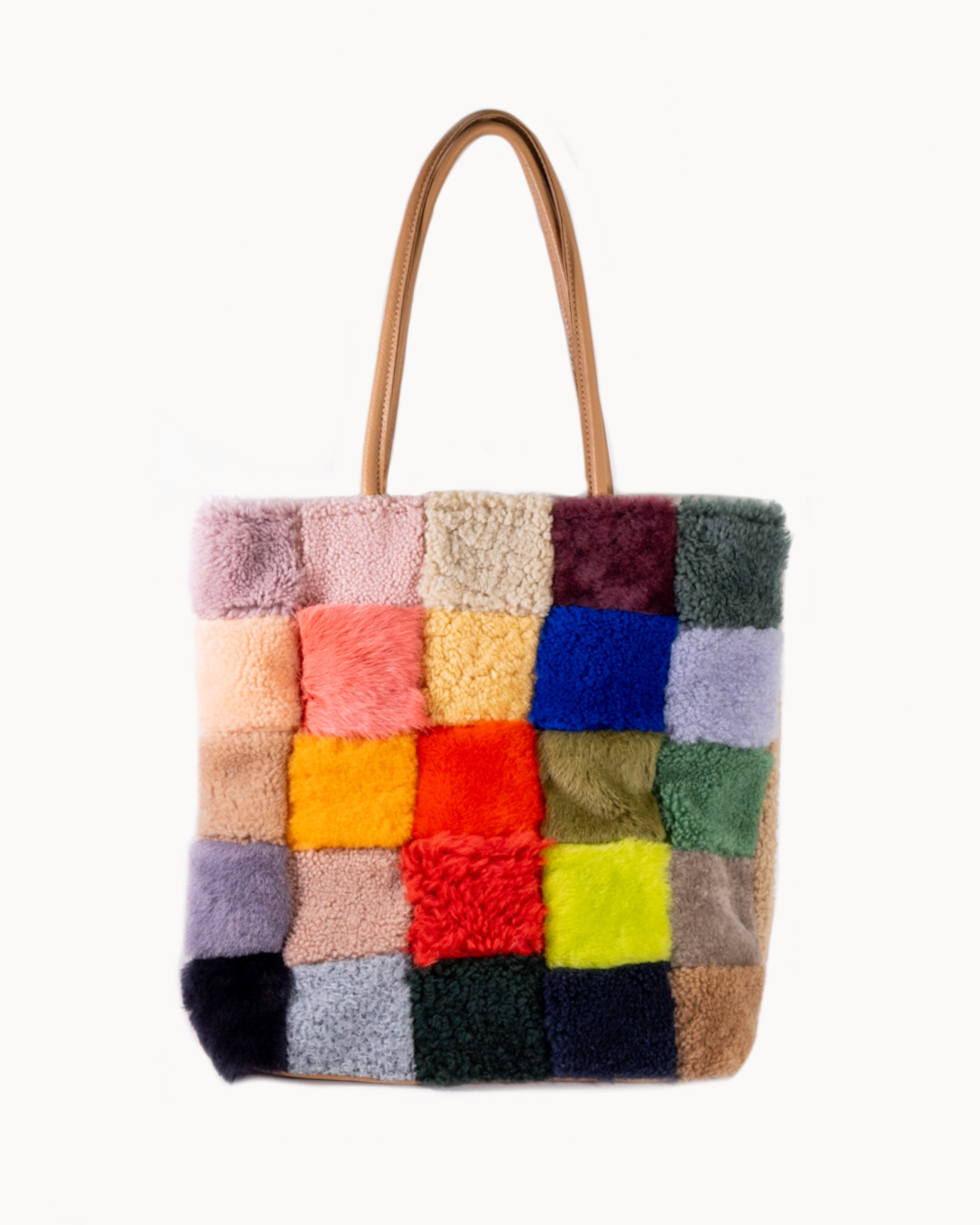 Scraps Shearling Tote by Primecut