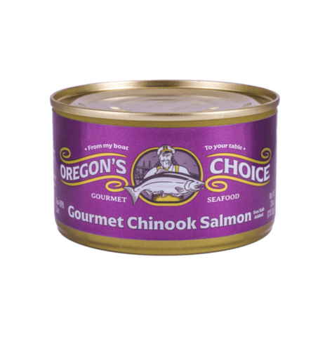 Royal Chinook Salmon (Lightly Salted) 7.5oz Can by Oregon's Choice