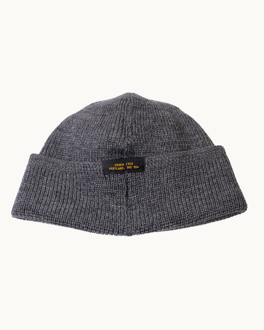 Wool Knit Watch Cap - Charcoal by Dehen 1920