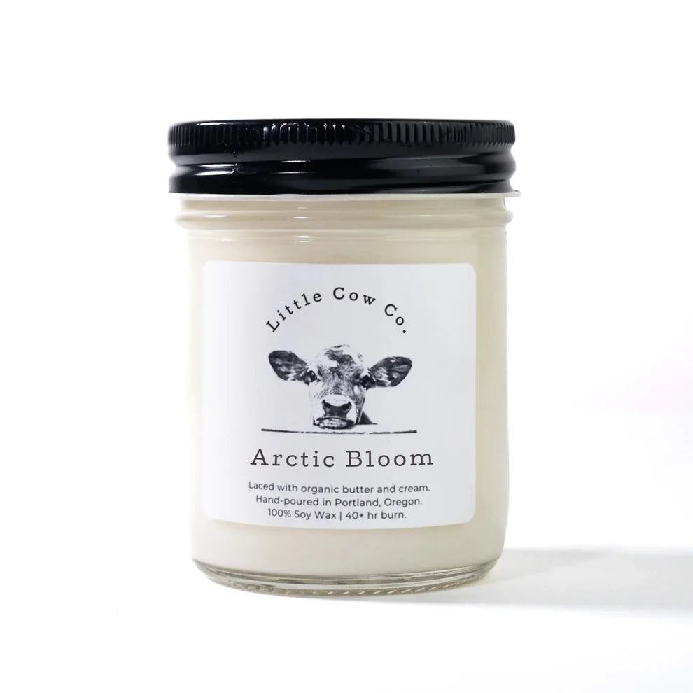 Arctic Bloom 9oz Jar Candle by Little Cow Co.