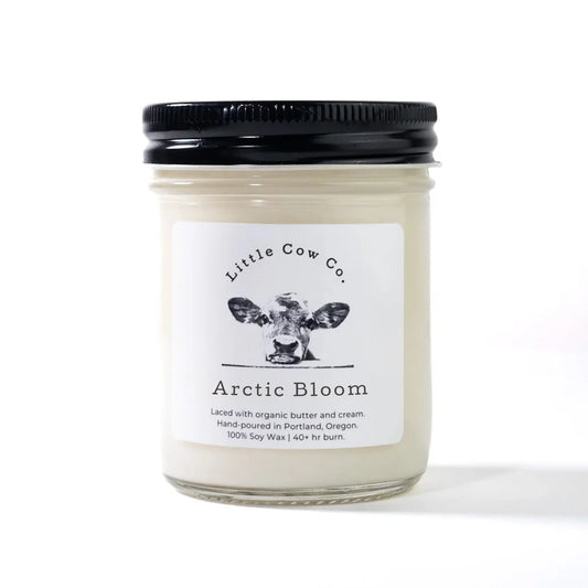 Arctic Bloom 9oz Jar Candle by Little Cow Co.