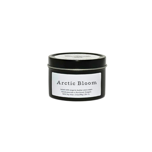 Arctic Bloom 3.5oz Travel Tin Candle by Little Cow Co.