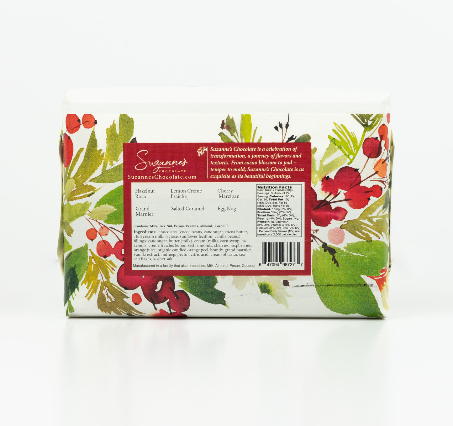 6-Piece Truffle Holiday Box by Suzanne's Chocolate