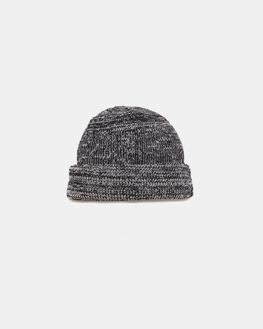 Wool Knit Watch Cap - Black/Natural by Dehen 1920