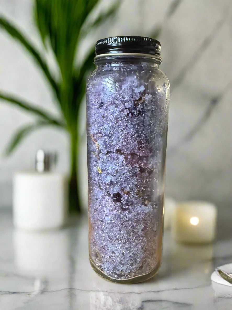 Butterfly Pea Blossom Salt Bath Soak 9oz by Reimi Botanicals