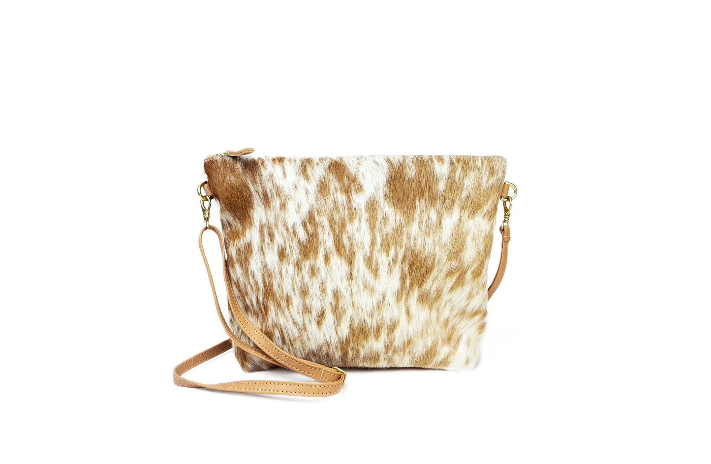 Caramel Speckled Cowhide Mini Hobo by Primecut