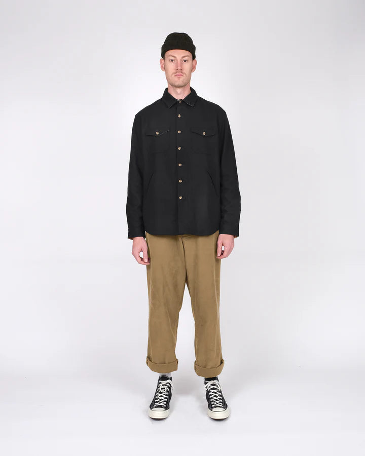 Crissman Overshirt - Black by Dehen 1920