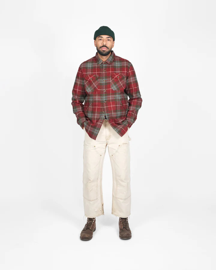 Crissman Overshirt - Red Fraser Plaid by Dehen 1920