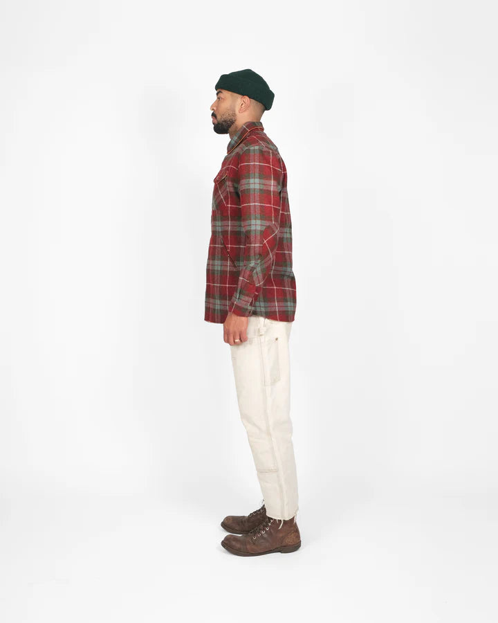 Crissman Overshirt - Red Fraser Plaid by Dehen 1920
