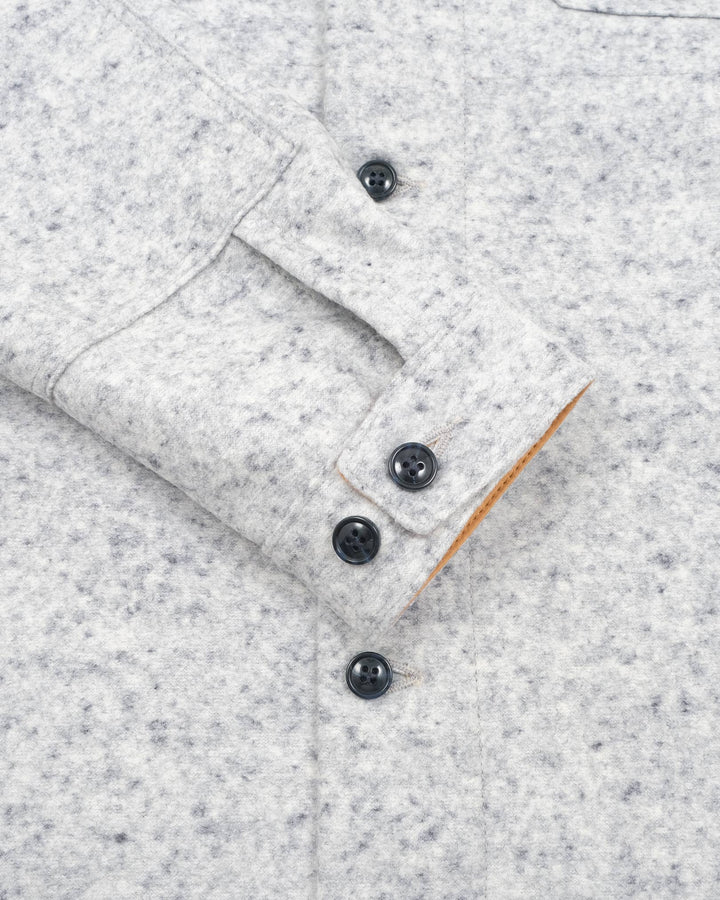 Crissman Overshirt - Natural & Navy Heather by Dehen 1920