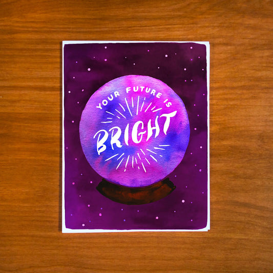 Crystal Ball Card by Pretty Bird Paper Co.