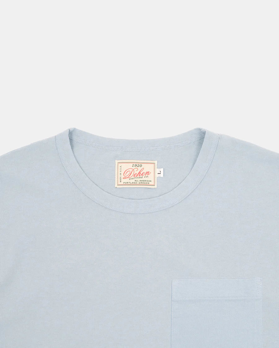 Single Pocket Tee - Sky Blue by Dehen 1920