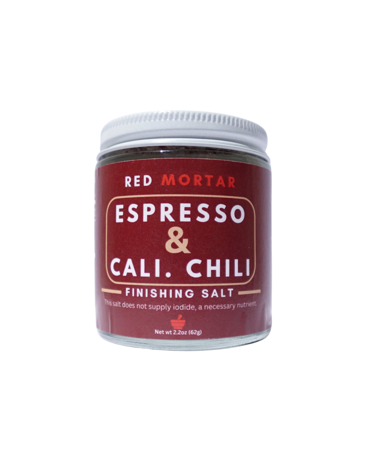 Espresso & California Chili Finishing Salt by Red Mortar