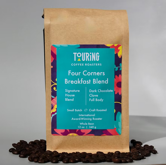 12oz Bag Four Corners Breakfast Blend by Touring Coffee