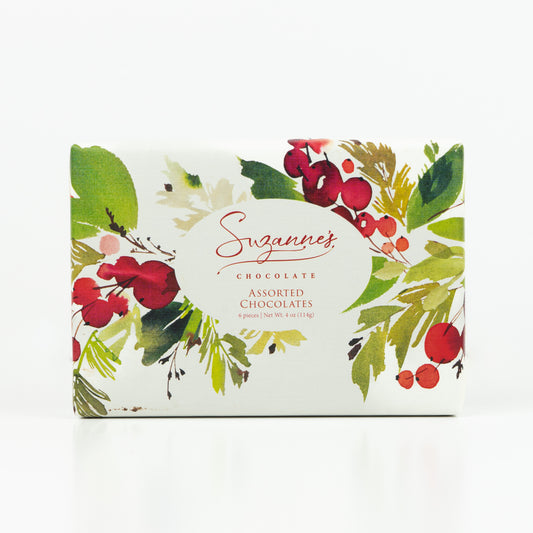 6-Piece Truffle Holiday Box by Suzanne's Chocolate