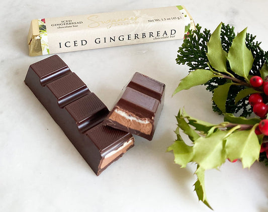 Iced Gingerbread Chocolate Bar by Suzanne's Chocolate