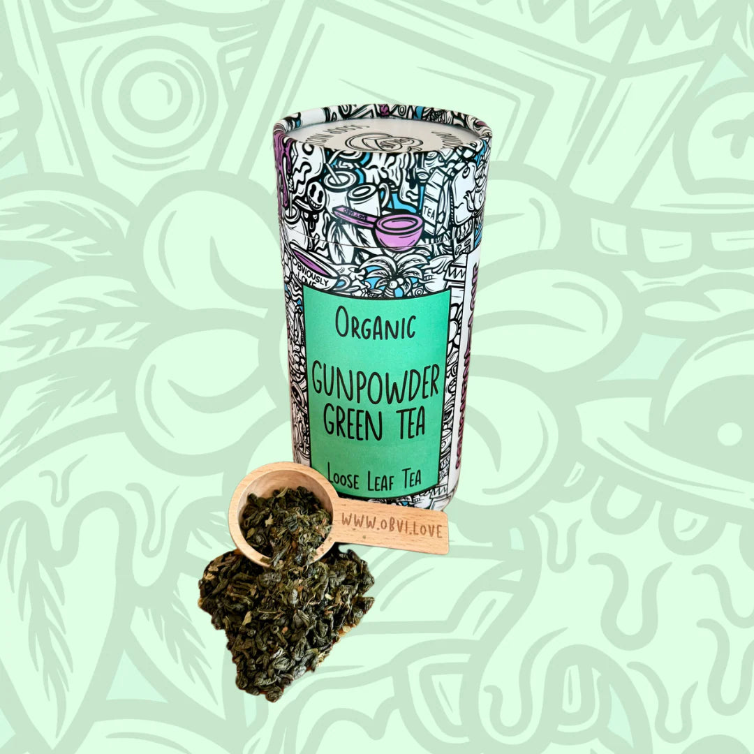 Gunpowder Green + Mint Tea by Obviously Love