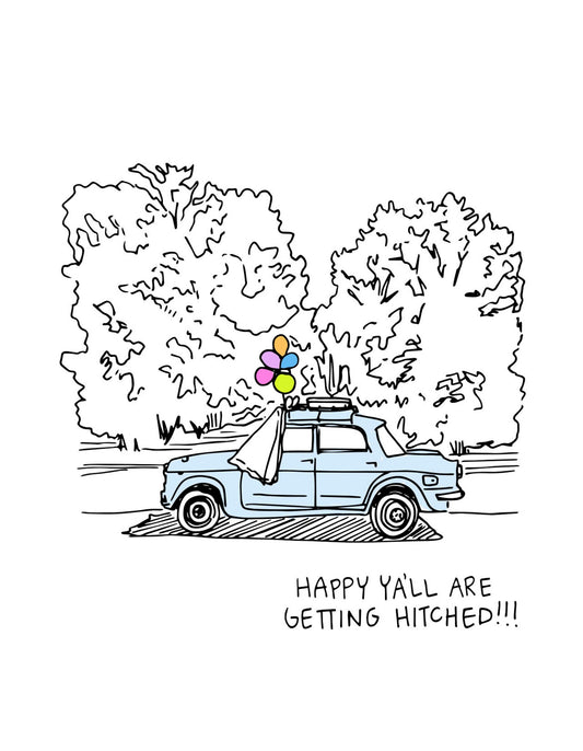 Hitched Wedding Card by ARTJaden
