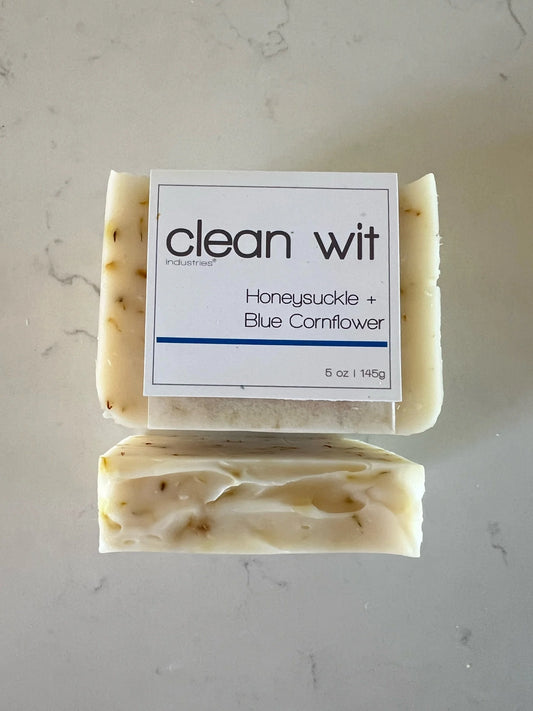 Honeysuckle + Blue Cornflower Soap Bar by Clean Wit
