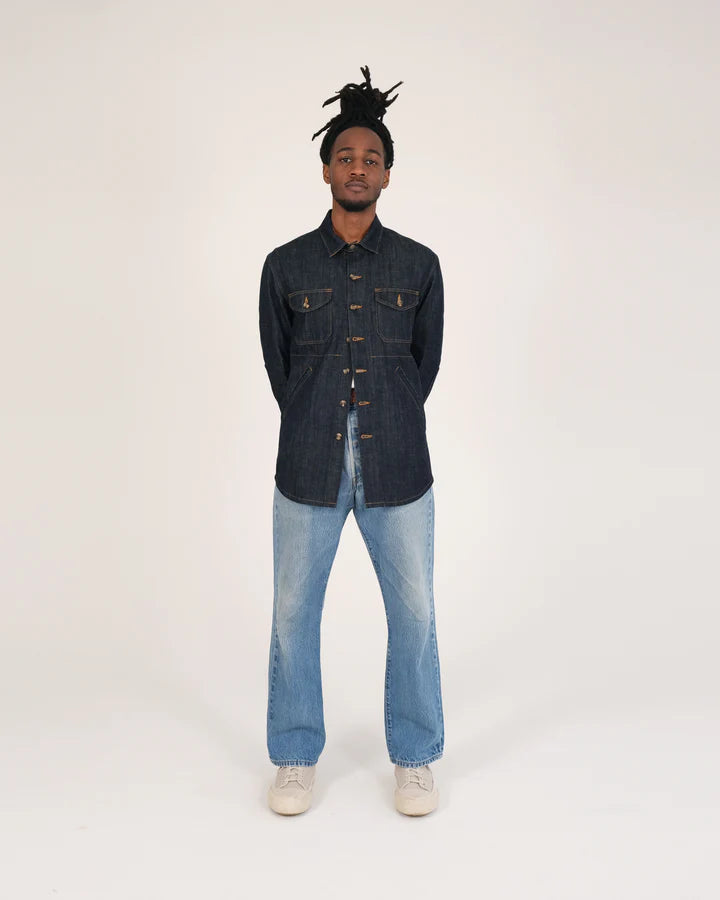 Crissman Overshirt - Indigo Denim by Dehen 1920