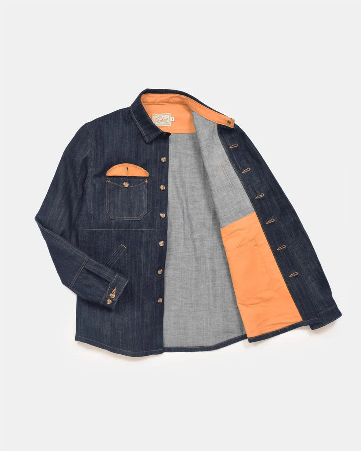 Crissman Overshirt - Indigo Denim by Dehen 1920