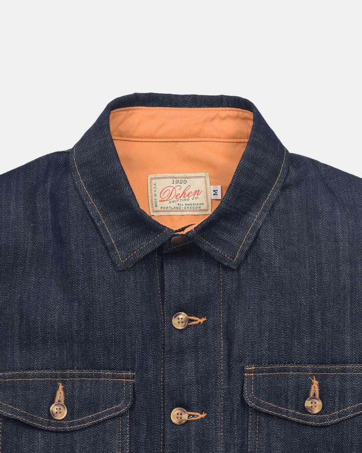 Crissman Overshirt - Indigo Denim by Dehen 1920