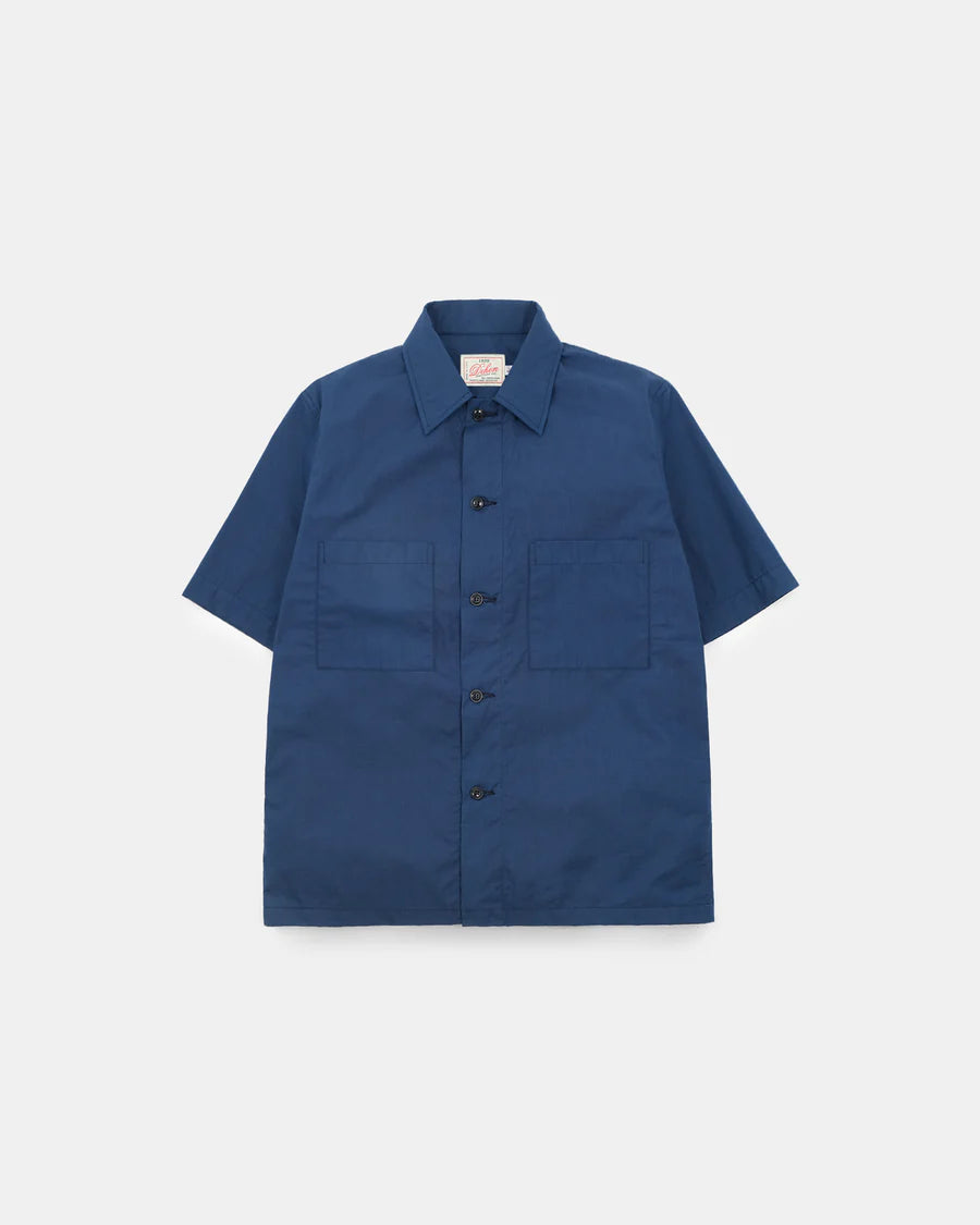 Lounge Shirt - Indigo Cotton Ripstop by Dehen 1920