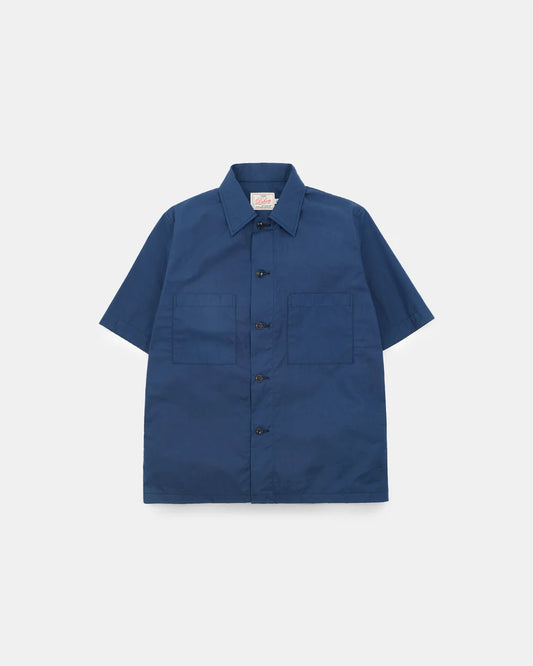 Lounge Shirt - Indigo Cotton Ripstop by Dehen 1920
