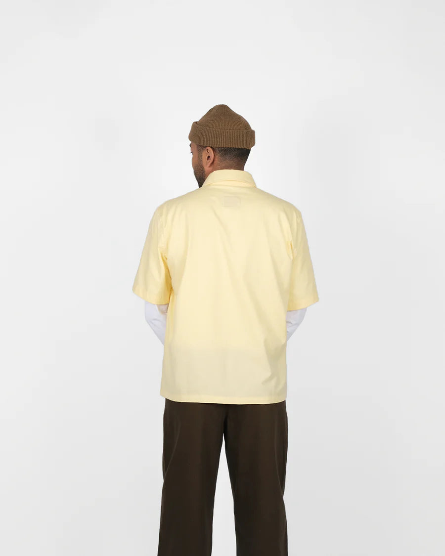 Lounge Shirt - Lemon Brushed Twill by Dehen 1920