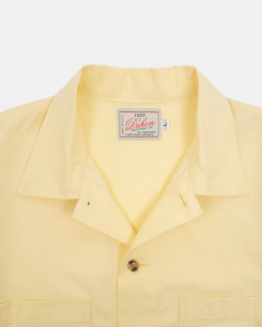 Lounge Shirt - Lemon Brushed Twill by Dehen 1920