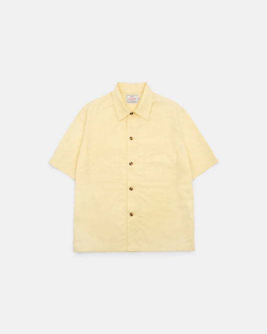 Lounge Shirt - Lemon Brushed Twill by Dehen 1920