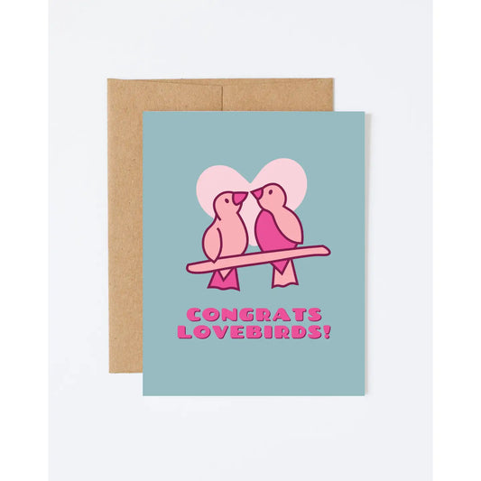 Congrats Lovebirds Card by Howdy Partner Paper Goods