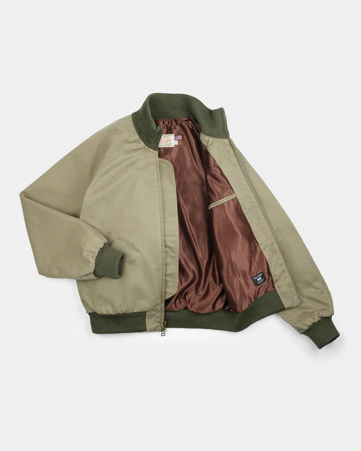 Pilot Jacket - Sage Dry Waxed Cotton by Dehen 1920