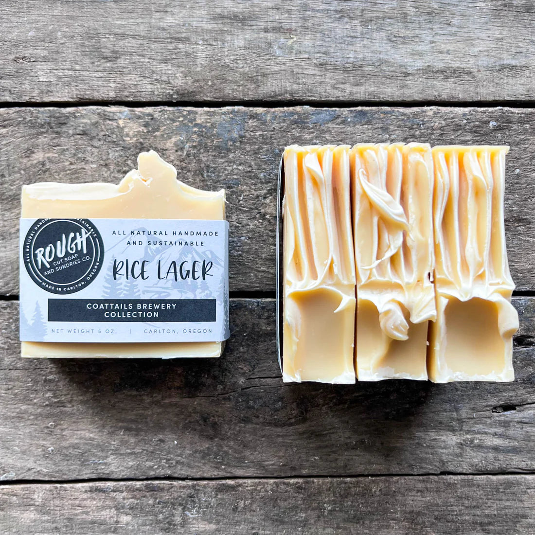 Rice Lager Soap Bar by Rough Cut Soap & Sundries