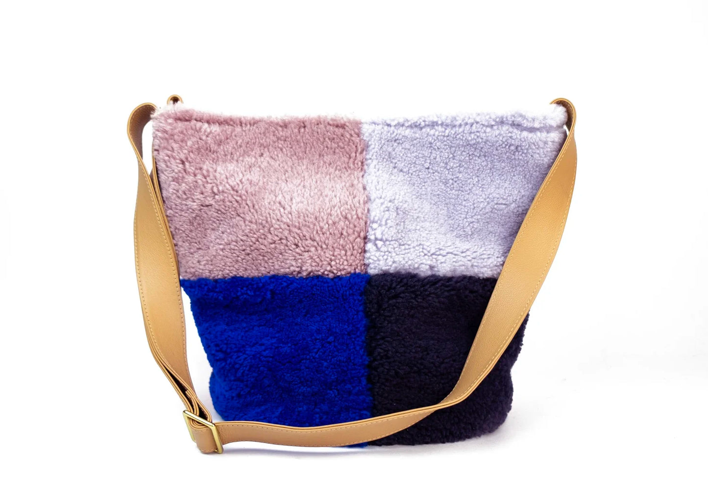 Scraps Shearling Bucket Bag by Primecut