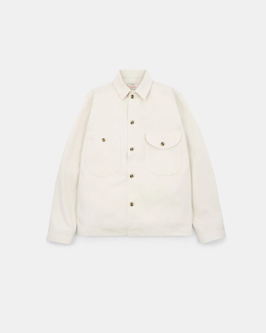 Selvedge Overshirt - Natural Selvedge Bull Denim by Dehen 1920