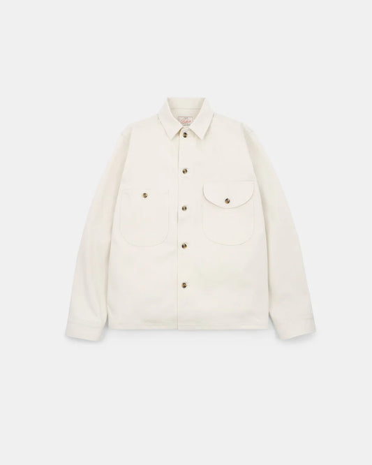 Selvedge Overshirt - Natural Selvedge Bull Denim by Dehen 1920